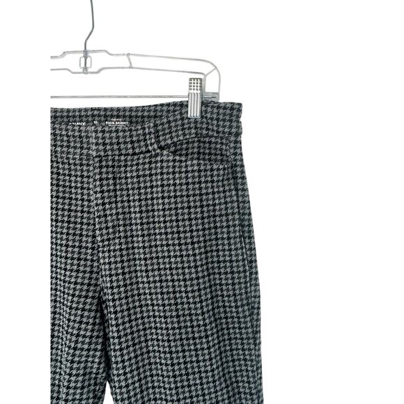 Old Navy Black Houndstooth Office Career Work Pixie Skinny Pants Size‎ 10 - Picture 5 of 11